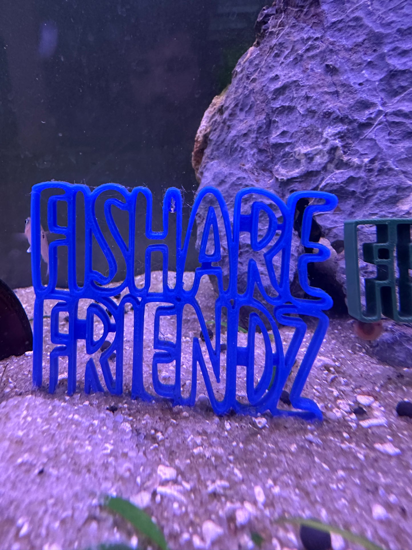 Large custom text aquarium sign