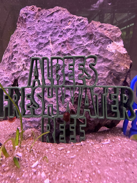 Large custom text aquarium sign